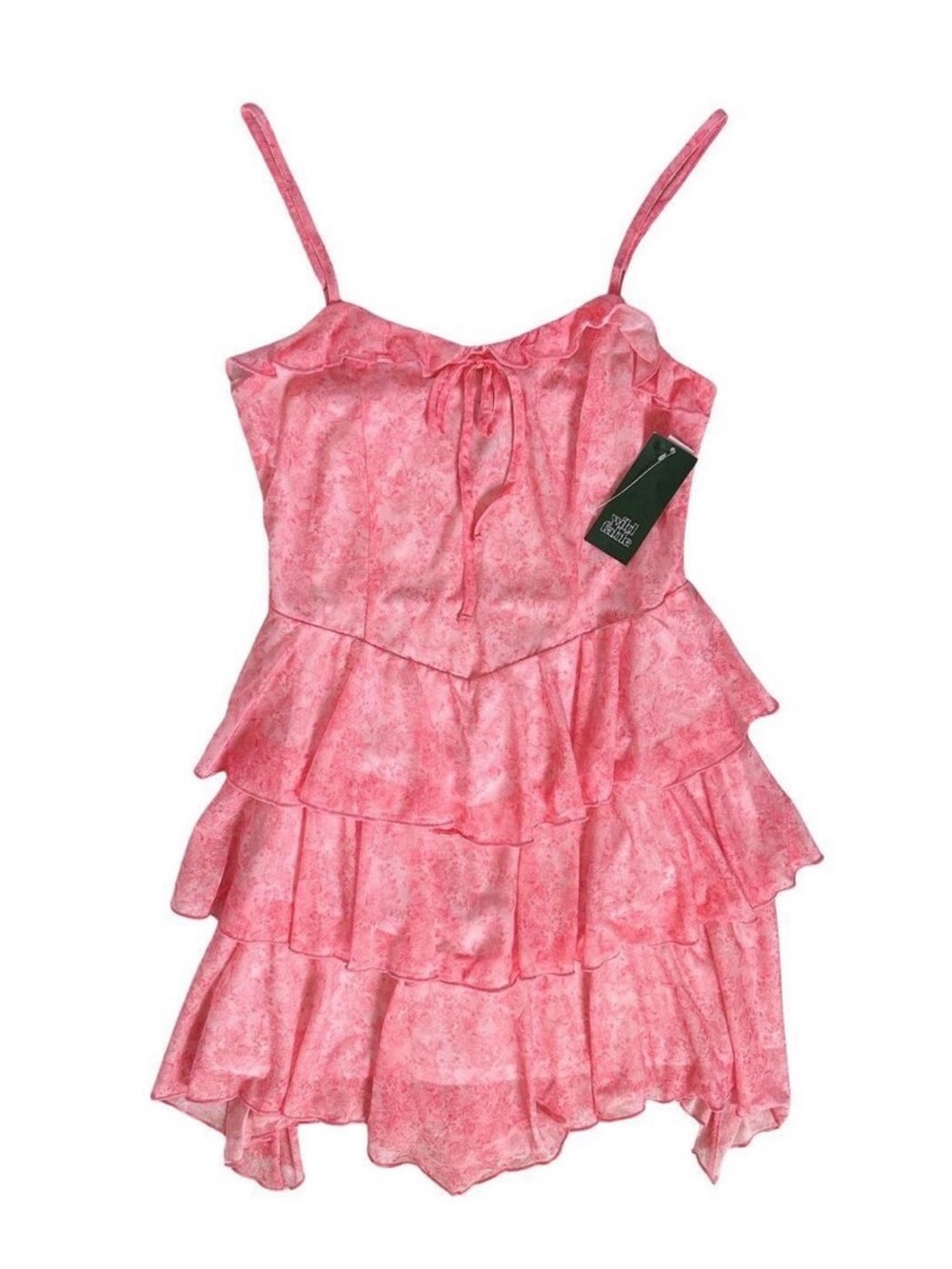 Wild Fable Tiered Ruffled Dress in bubblegum pink - Picture 2 of 7